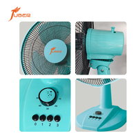 Fabricant de ventilateurs de bureau sur mesure, couleur bleue, ventilateur de table de haute qualité, 16 pouces, oscillation à 90 degrés