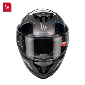 Casque relevable MTHELMETS en ABS, double visière, déverrouillage rapide, homologué ECE, intérieur entièrement amovible, design graphique, casques de moto - Product Image 5