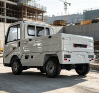 Nouveau modèle 2026 : Mini pick-up électrique à cabine fermée 2000W, camion de fret électrique à quatre roues homologué CEE COC avec benne de 1,8 m