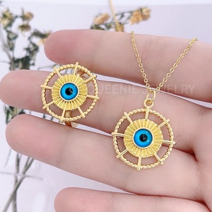Conjunto <span class=keywords><strong>de</strong></span> Joyería Punk con Colgante <span class=keywords><strong>de</strong></span> Cruz Vintage, Zirconia Cúbica, <span class=keywords><strong>Nudo</strong></span> <span class=keywords><strong>de</strong></span> <span class=keywords><strong>Bruja</strong></span>, Collar y <span class=keywords><strong>Anillo</strong></span> para la Fortuna - Product Image 5