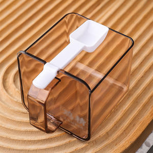 Kitchen Accessories 2/3 /4 Pack <strong>Plastic</strong> Spice Jar Sugar Bowl Salt Cellar Container Dustproof Wall-Mounted Seasoning Jar - Product Image 6