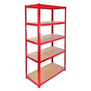 رف كتب صناعي من 5 مستويات ، رف تخزين قائم عتيق ، حامل كتب معدني صناعي - Product Image 2