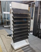 Présentoir rotatif vertical double face pour carreaux, sur pied, pour salle d'exposition