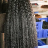 Cheveux Double noyer 100% bande humaine Ins bande droite crépue dans les extensions de cheveux