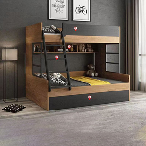 Новый дизайн, мебель из массива дерева для детской спальни, двухъярусная кровать, школьный дом, отель, общежитие, двухъярусная кровать для подростков - Product Image 6