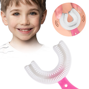 PEGCIZ KidsToothbrush sikat silikon Grade makanan kepala bulu lembut 360 desain pembersih gigi Oral untuk balita anak-anak - Product Image 4