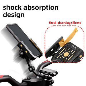 VXM 多機能 2-in-1 自転車用携帯電話＆サイクリングコンピューターマウント 360 °   iPhone用回転式防振<span class=keywords><strong>MTB</strong></span>ナビゲーションブラケット - Product Image 3