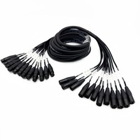 Câble audio professionnel multi-paires de haute qualité, 8 voies XLR mâle vers femelle, pour microphone, scène et enregistrement en studio