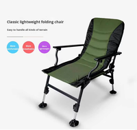 Chaise de pêche réglable personnalisée de haute qualité, chaise pliante en aluminium pour le camping en plein air