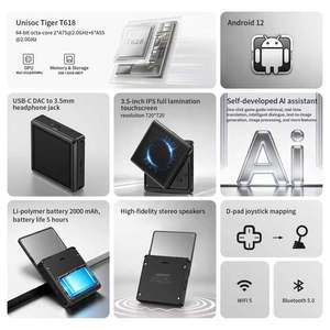 ANBERNIC RG Rotate Retro, Consola de Juegos Portátil con Pantalla IPS de 3.5 Pulgadas, Consola Portátil Android para Jugar PS2 WII - Product Image 3