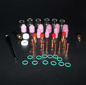 Kit da 49 Pezzi Lente <span class=keywords><strong>Gas</strong></span> Stubby per Torcia Saldatura <span class=keywords><strong>TIG</strong></span> SR17 18 26 per Tazza in Vetro Pyrex - Product Image 3