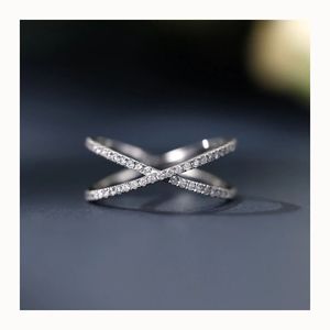 Xinfly Luxury Jewelry 18K Real Gold and 0.27CT Natural Diamond <b>Crossed</b> <b>Ring</b> - Product Image 4