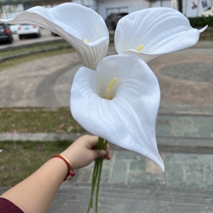 Lirio de Cala Artificial de Látex Realista para Hotel, Decoración de Navidad, Tacto Real, Novedad - Product Image 1