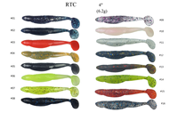 WZ RTC 10cm Leurre souple bionique réaliste en forme de ver, fabriqué à la machine, pour la pêche, vente en gros, écologique, leurre nageur, support OEM & ODM