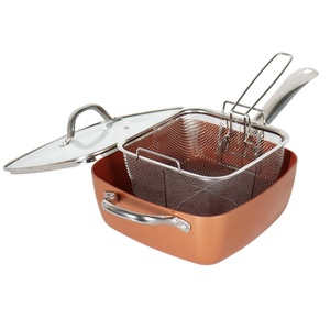 Juego de Panqueques de <span class=keywords><strong>freidora</strong></span> de sartén de Metal cuadrado de alta calidad nuevos utensilios de cocina antiadherentes con cubierta de vidrio sartén cuadrada - Product Image 5