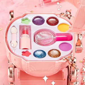 Niños calabaza carruaje cosméticos juguete niñas juego de imitación esmalte de uñas lápiz labial maquillaje kits lavable no tóxico cosmético belleza conjunto - Product Image 6