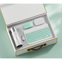 Coffret Cadeau Exécutif de Luxe pour Femmes d'Affaires : Clavier et Souris Sans Fil, Kit de Manucure – Idéal pour Petites Entreprises et Souvenirs d'Entreprise Premium