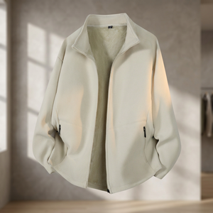 Chaqueta de Forro Polar Personalizable de Doble Cara, Cuello Alto, Cierre de Cremallera Resistente al Viento, Abrigo Casual Cálido de Invierno, Unisex, Térmico 3 en 1 - Product Image 3