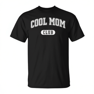 Camiseta Cool Mom Club negra unisex para adultos talla M L XL XXL - Product Image 2