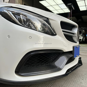 C205 in fibra di carbonio labbro del paraurti anteriore per Mercedes Benz classe <span class=keywords><strong>C</strong></span> W205 C63 AMG Bodykit Middle Lip + coltello del vento anteriore - Product Image 6