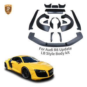 Kit carrosserie large LB en FRP pour <span class=keywords><strong>Audi</strong></span> <span class=keywords><strong>R8</strong></span> V8 V10 2007-2015, comprenant élargisseurs d'ailes, arches <span class=keywords><strong>de</strong></span> roue, lèvre avant et diffuseur arrière - Product Image 1
