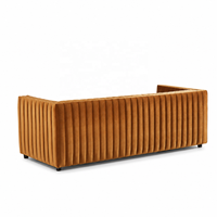 Canapé banquette moderne en velours capitonné pour restaurant commercial, mobilier de salon pour café, hôtel, bar