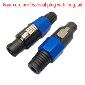 Steker Audio profesional, empat inti colokan Speaker, konektor kabel Audio ekor panjang - Product Image 2