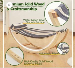 Vente en gros d'usine de meubles pour enfants personnalisés de qualité supérieure transat pour bébé chaises à <span class=keywords><strong>bascule</strong></span> en bois pour enfants avec support en bois - Product Image 5