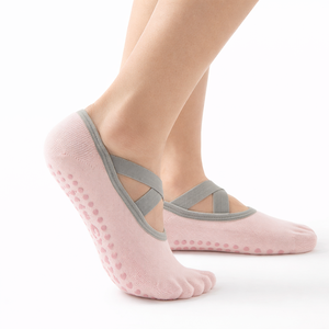 <span class=keywords><strong>Calcetines</strong></span> de Pilates Antideslizantes, Suaves, Transpirables y Personalizados para Mujer, Venta al Por Mayor - Product Image 2