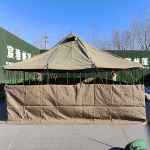 Tente en toile économique Afrique du <span class=keywords><strong>Sud</strong></span>, vert armée, imperméable, 5x10m, une chambre, quatre saisons, grand abri de campagne pour la vente - Product Image 1