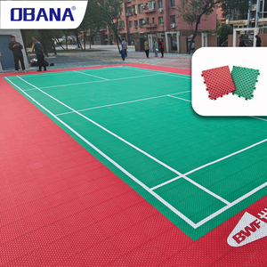 Piastrelle per Pavimenti in Erba Sintetica Antiscivolo e Resistenti OBANA (PP/TPE/PVC) per Campi <span class=keywords><strong>da</strong></span> <span class=keywords><strong>Basket</strong></span> e Campi Sportivi - Product Image 1