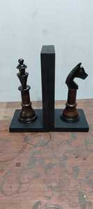 Sujetalibros de hierro hechos a mano de alta calidad, diseño creativo de animales con hoja de madera de acacia, forma Rectangular, tipo de extremos de libro - Product Image 2