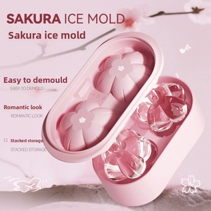 Moule à glaçons créatif <span class=keywords><strong>Sakura</strong></span> en PP pour <span class=keywords><strong>whisky</strong></span>, usage commercial, design moderne et minimaliste, bac à glaçons DIY - Product Image 2