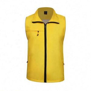 Chaleco de Trabajo sin Mangas de Lona de Poliéster Reversible Personalizado al por Mayor, Ropa de Verano Transpirable con Cualquier Logotipo para Trabajo Voluntario - Product Image 2