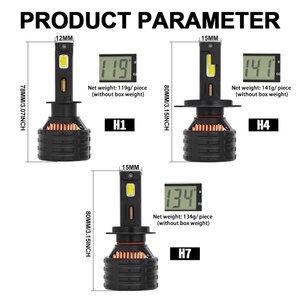 Bombillas LED para Faros Delanteros K15 400W, Cuatro Tubos de Cobre, Canbus, Luz LED para Auto H1 H3 H7 H11 9005 9006 9012 H4 9004 9007 H13 - Product Image 5