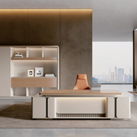 Bureau de direction haut de gamme réglable en hauteur, mobilier de bureau de luxe moderne, directement de l'usine