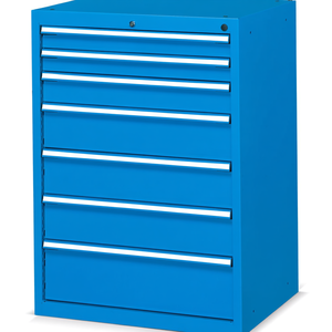 Fami Flexa Series <b>Drawer</b> Cabinet 7 <b>Drawers</b> 717x600x1000 Mm Dark Grey Ral7000 <b>Tool</b> Storage - Product Image 3