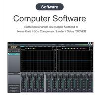 LM848RTS Filtre FIR Processeur de gestion d'enceintes audio numériques 4in * 8out avec connexion Matrix