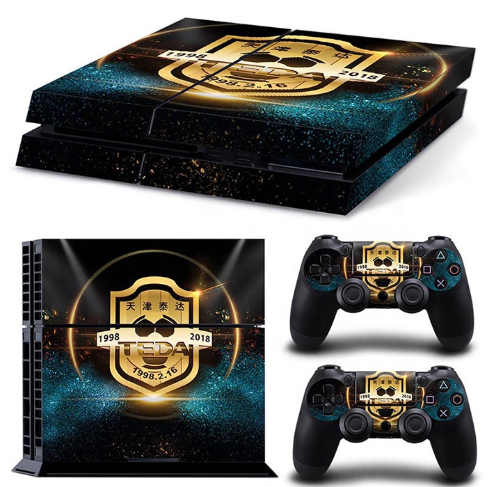 PSG Paris Saint Germain PS4 Skin Vinyl autocollant Decal Sticker pour Sony Playstation 4 Console + 2 Kits pour manettes - Informatique