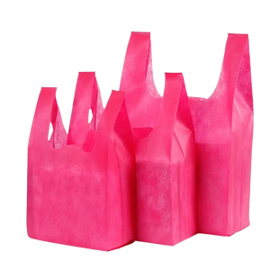 ถุงผ้า PP แบบไม่ทอ รีไซเคิลได้ พิมพ์ลายตามสั่ง สำหรับใส่ของช้อปปิ้ง - ดีไซน์แฟชั่นแบบเสื้อยืด PP ไม่ทอ - Product Image 4