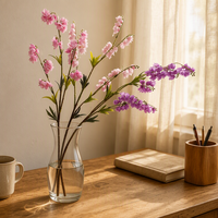 Handgefertigte künstliche Lilienblüten mit echtem Haptik‑Effekt, 84cm langer Stiel, Seidenlilie mit Beschichtung für Dekoration