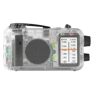 <span class=keywords><strong>La</strong></span> prisión de <span class=keywords><strong>la</strong></span> cárcel uso transparente claro caso de banda ancha poderoso multibanda Mini FM receptor de Radio de onda corta - Product Image 1