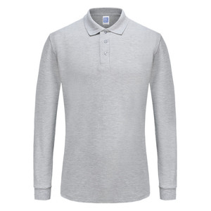 260 Gsm CVC Cotton Blend Men's Unisex <strong>Long</strong> <strong>Sleeve</strong> Wholesale Solid Blank Plain Casual Polo <strong>T</strong>-<strong>shirt</strong> <strong>T</strong> <strong>Shirt</strong> Golf Polo <strong>Shirt</strong> - Product Image 6