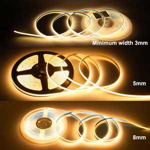 Bandes LED COB ultra-minces de 3 mm, intelligentes, découpables, décoratives, 24/12V, CRI 90, télécommande, 7W/m, 3000K/4000K/6000K - Product Image 3