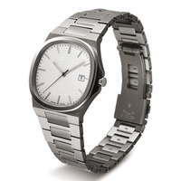 Montre de luxe pour femme avec mouvement à quartz Ronda, revêtement antireflet, saphir, 20 mm, 10 ATM, ultra-fine, en titane, personnalisée, simple et élégante
