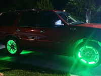 Kingshowstar LED Quad Row Wheel Lights Truck Car Offroad Tire Light With RF controller Mounted 4-Row RGBW Wheel Rim Light Kit