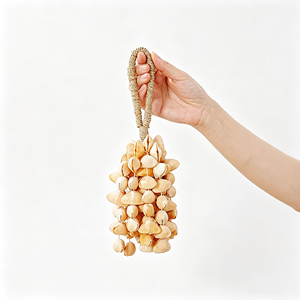 Popular Natural Nut Shell Wind <b>Chime</b> <b>Bells</b> Home Decor Hanging Ornament Healing Instrument for Yoga Meditation - Product Image 1