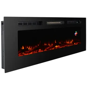 Electric Fireplace Electric Fireplace 50" Super Large Cheap Wall Mounted Modern Electric Fireplace
