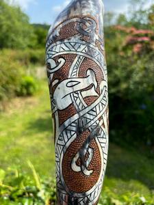 Corne à boire viking avec support en fer, mug en corne vintage, corne à boire inspirée du Moyen Âge avec support en fer à bas prix - Product Image 5