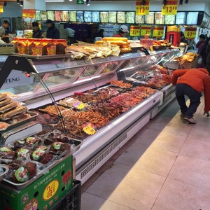 Présentation de supermarché <span class=keywords><strong>vitrine</strong></span> de viande boutique de boucherie <span class=keywords><strong>vitrine</strong></span> de fruits de mer en <span class=keywords><strong>libre</strong></span>-<span class=keywords><strong>service</strong></span> <span class=keywords><strong>vitrine</strong></span> de conservation - Product Image 3